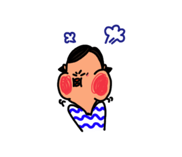 Hong and pink cat sticker #13824922