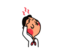 Hong and pink cat sticker #13824923