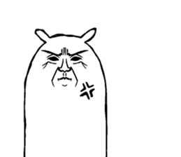 Elderly mink sticker #13825830