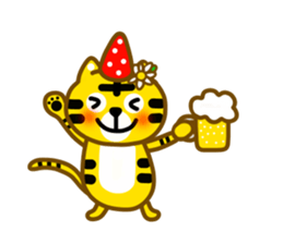 Winter tiger sticker #13825886