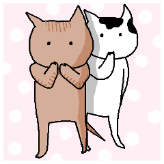 Japanese kitten with friends