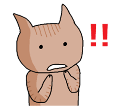 Japanese kitten with friends sticker #13825950