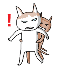 Japanese kitten with friends sticker #13825969