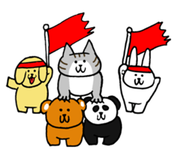 Cute funny animals2 sticker #13826263