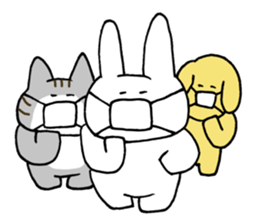 Cute funny animals2 sticker #13826285