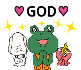 Frog, squid, octopus story sticker #13827157