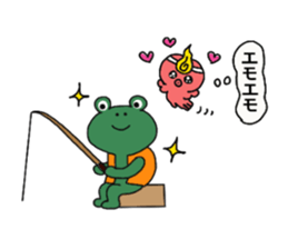 Frog, squid, octopus story sticker #13827163