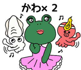 Frog, squid, octopus story sticker #13827179