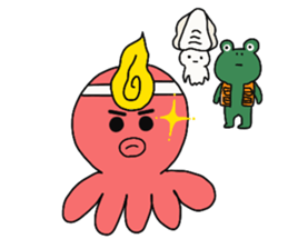 Frog, squid, octopus story sticker #13827181