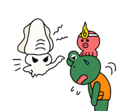 Frog, squid, octopus story sticker #13827185
