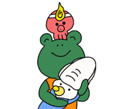 Frog, squid, octopus story sticker #13827186