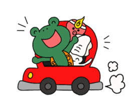 Frog, squid, octopus story sticker #13827189