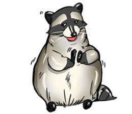 Come on Raccoon! sticker #13827758