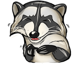 Come on Raccoon! sticker #13827766