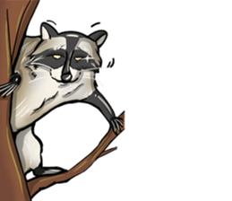Come on Raccoon! sticker #13827769