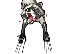 Come on Raccoon! sticker #13827772