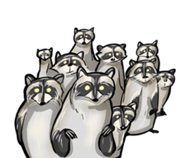 Come on Raccoon! sticker #13827773