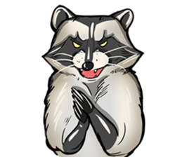 Come on Raccoon! sticker #13827786