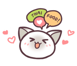 I love Thai food. (EN) sticker #13828562