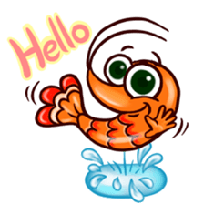 Shrimp "Bori" sticker #13828766