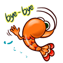 Shrimp "Bori" sticker #13828768