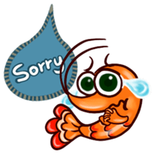 Shrimp "Bori" sticker #13828771