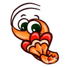 Shrimp "Bori" sticker #13828776