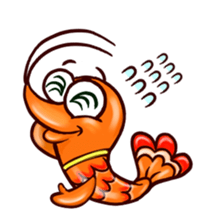 Shrimp "Bori" sticker #13828779