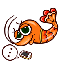 Shrimp "Bori" sticker #13828780