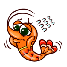 Shrimp "Bori" sticker #13828784