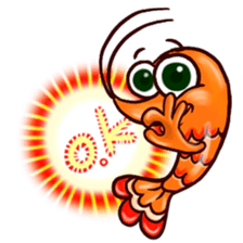 Shrimp "Bori" sticker #13828786