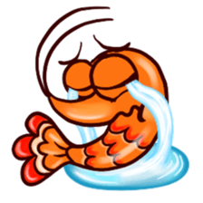 Shrimp "Bori" sticker #13828787