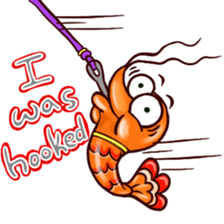 Shrimp "Bori" sticker #13828789