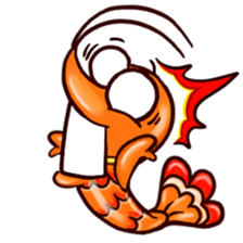 Shrimp "Bori" sticker #13828793