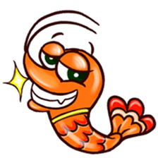 Shrimp "Bori" sticker #13828794