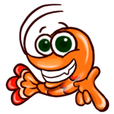 Shrimp "Bori" sticker #13828795