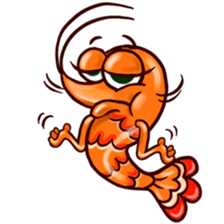 Shrimp "Bori" sticker #13828796