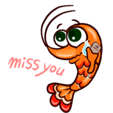 Shrimp "Bori" sticker #13828803