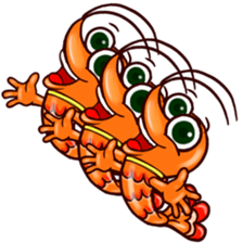 Shrimp "Bori" sticker #13828804