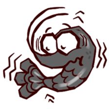 Shrimp "Bori" sticker #13828805