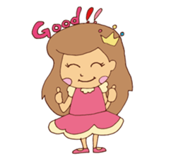 Happiness princess sticker #13828992