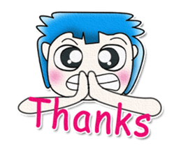 Hi! My name is Masaru. Good luck!!^_^ sticker #13830663