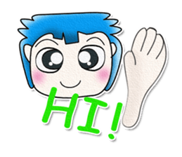 Hi! My name is Masaru. Good luck!!^_^ sticker #13830665