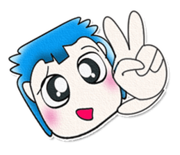 Hi! My name is Masaru. Good luck!!^_^ sticker #13830670