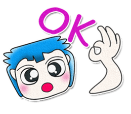 Hi! My name is Masaru. Good luck!!^_^ sticker #13830680