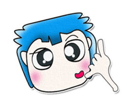 Hi! My name is Masaru. Good luck!!^_^ sticker #13830684