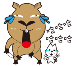 Hydrochoerus hydrochaeris new sticker #13831346