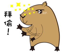 Hydrochoerus hydrochaeris new sticker #13831375