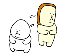 Rice balls and bread 3 sticker #13831672