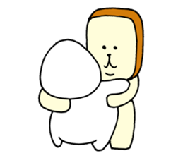 Rice balls and bread 3 sticker #13831683